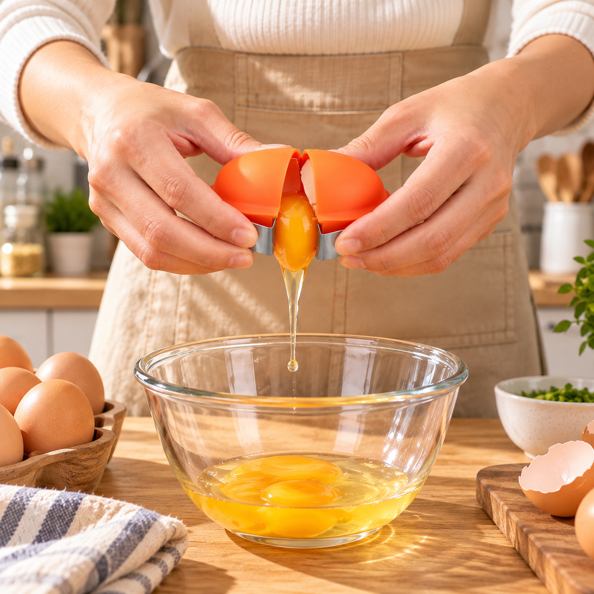 2-in-1 Egg Cracker & Peeler Tool