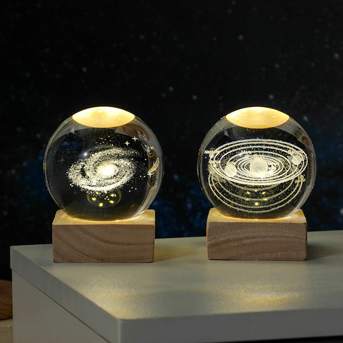 3D Crystal Ball Decorative Night Light